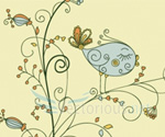 Leaf Vector Bird On Floral